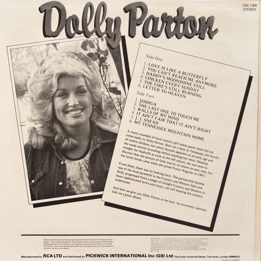 DOLLY PARTON - Dolly Parton (pressage UK)