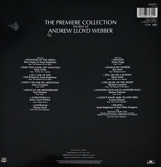 ANDREW LLOYD WEBBER - The Premiere Collection (The Best Of Andrew Lloyd Webber)