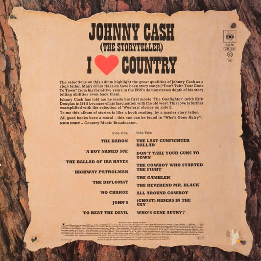 JOHNNY CASH - I Love Country