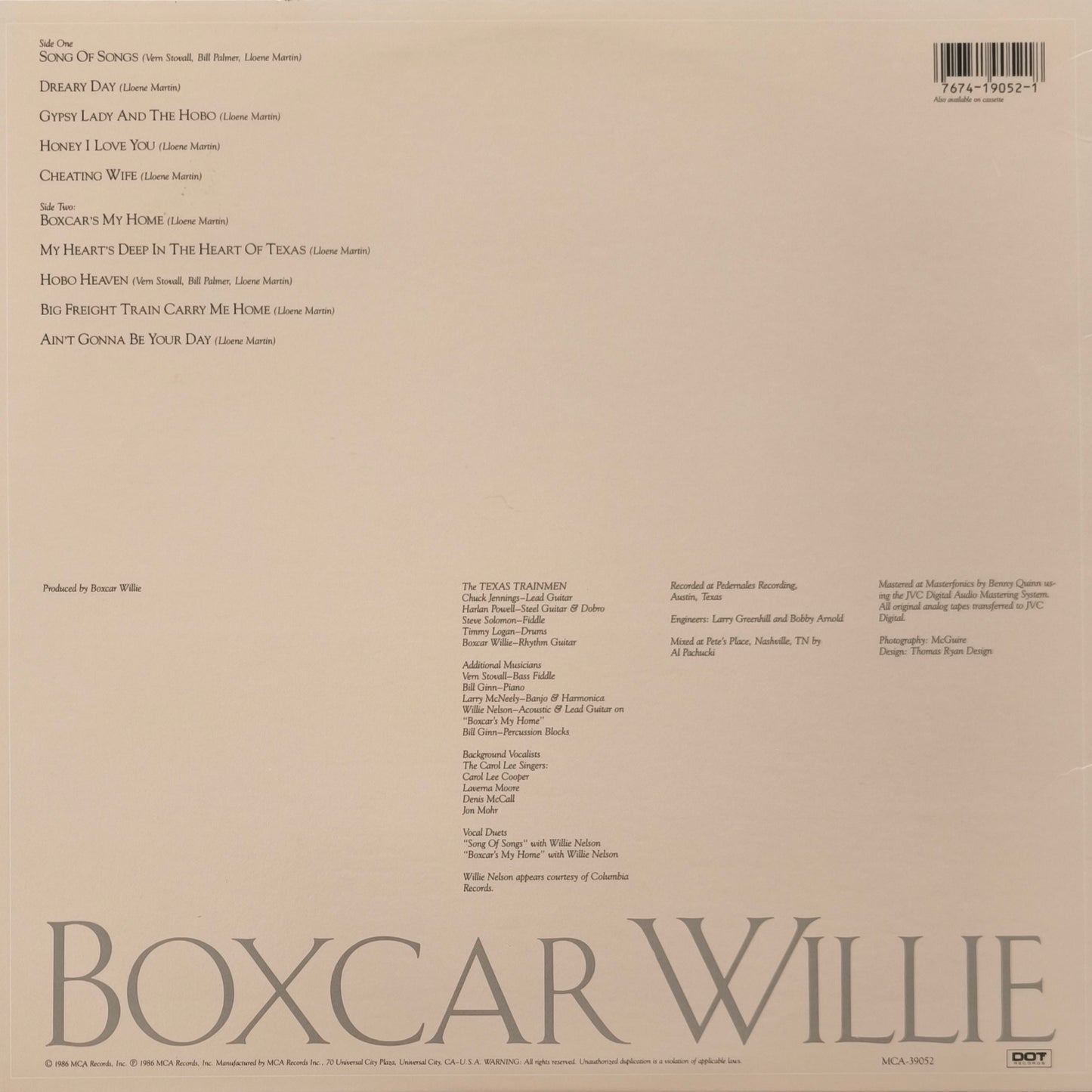 BOXCAR WILLIE - Boxcar Willie