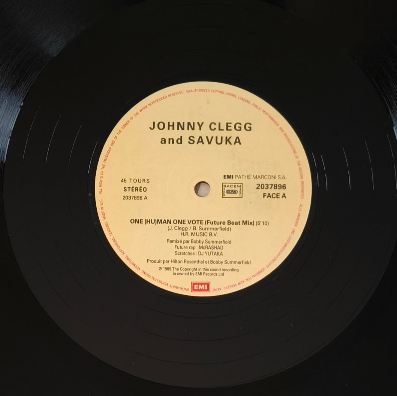 JOHNNY CLEGG & SAVUKA - One 'Man, One Vote