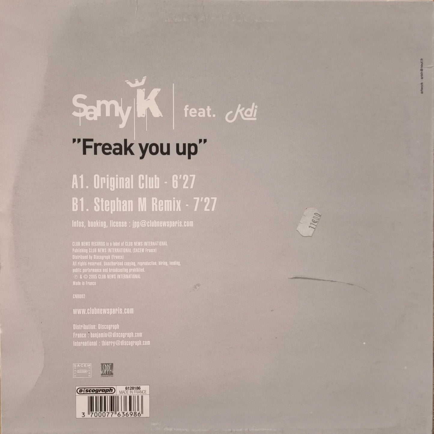 SAMY K Feat. KDI - I Wanna Freak U Up!