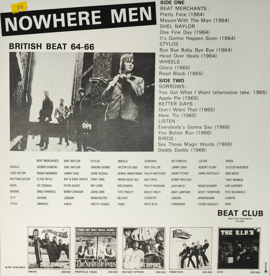 NOWHERE MEN - Rare British Beat 64-66