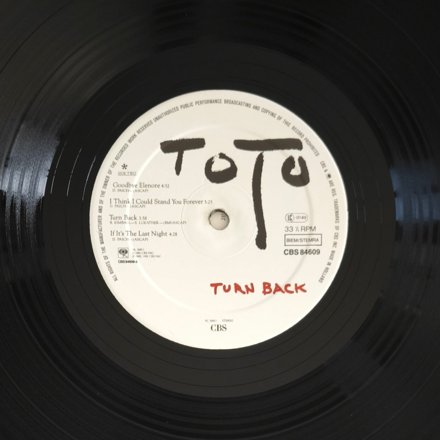 TOTO - Turn Back