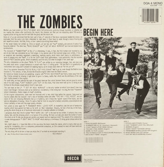 THE ZOMBIES - Begin Here