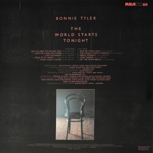 BONNIE TYLER - The World Starts Tonight