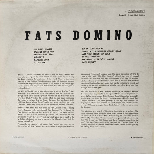 FATS DOMINO - Rock And Rollin'
