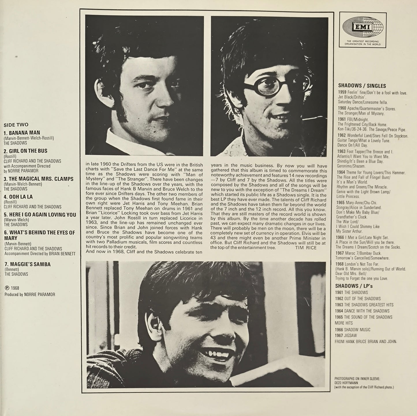 CLIFF RICHARD & THE SHADOWS - Established 1958