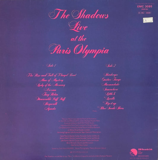 THE SHADOWS - Live At The Paris Olympia