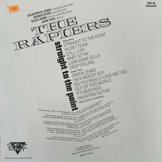 THE RAPIERS - Straight To The Point