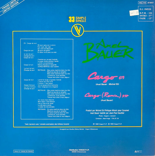 AXEL BAUER - Cargo