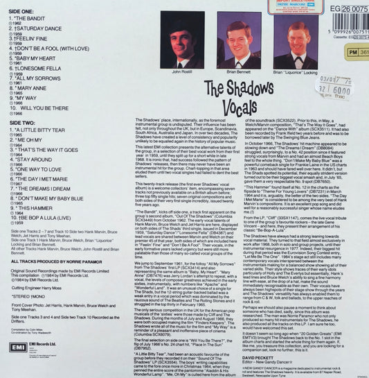 THE SHADOWS - The Shadows Vocals