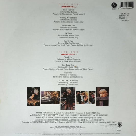 MADONNA - Who's That Girl (Original Motion Picture Soundtrack)