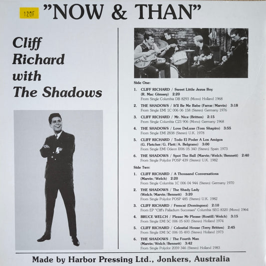 CLIFF RICHARD AND THE SHADOWS - Now & Than (vinyle 10")