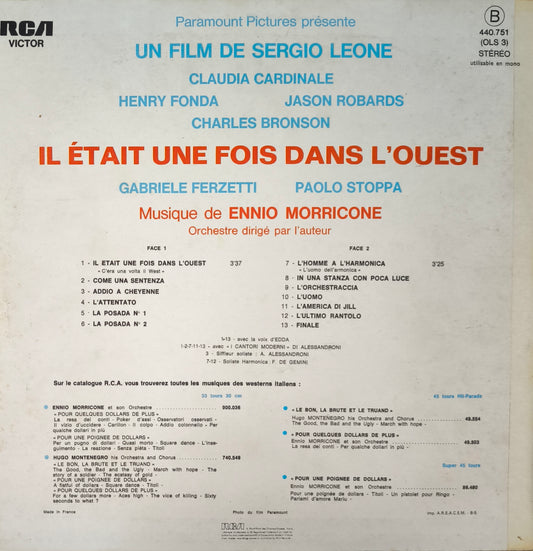 ENNIO MORRICONE - Il Était Une Fois Dans L'Ouest (Bande Originale Du Film)