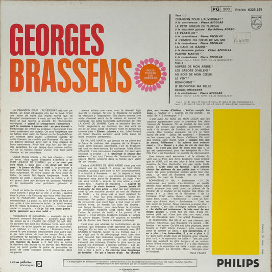 GEORGES BRASSENS - Pour Toutes Les Oreilles
