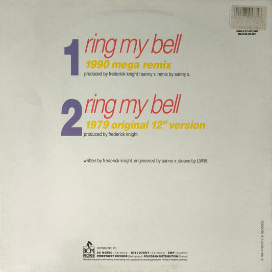 ANITA WARD - Ring My Bell (1990 Mega Remix)