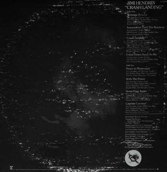 JIMI HENDRIX - Crash Landing (pressage US 1975)