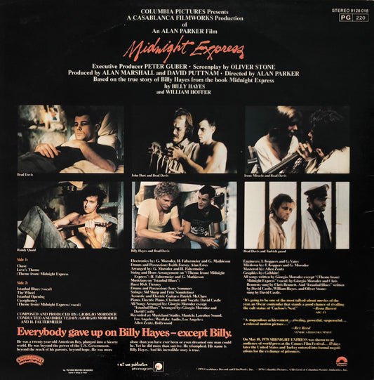 GIORGIO MORODER - Midnight Express (Music From The Original Motion Picture Soundtrack)