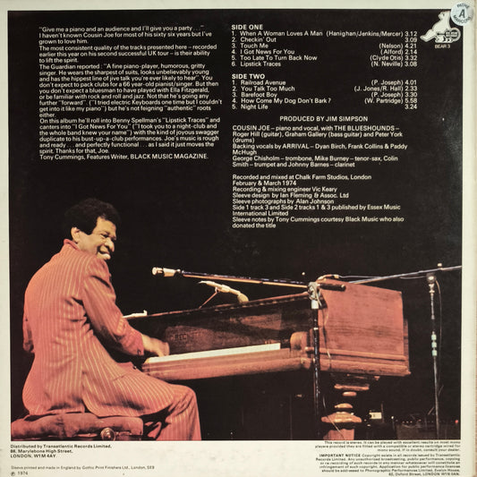 COUSIN JOE - Gospel-Wailing Jazz-Playing Rock'N'Rolling Soul-Shouting Tap-Dancing Bluesman From New Orleans