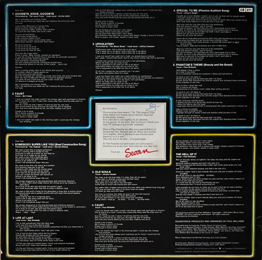 PHANTOM OF THE PARADISE - Original Soundtrack Recording