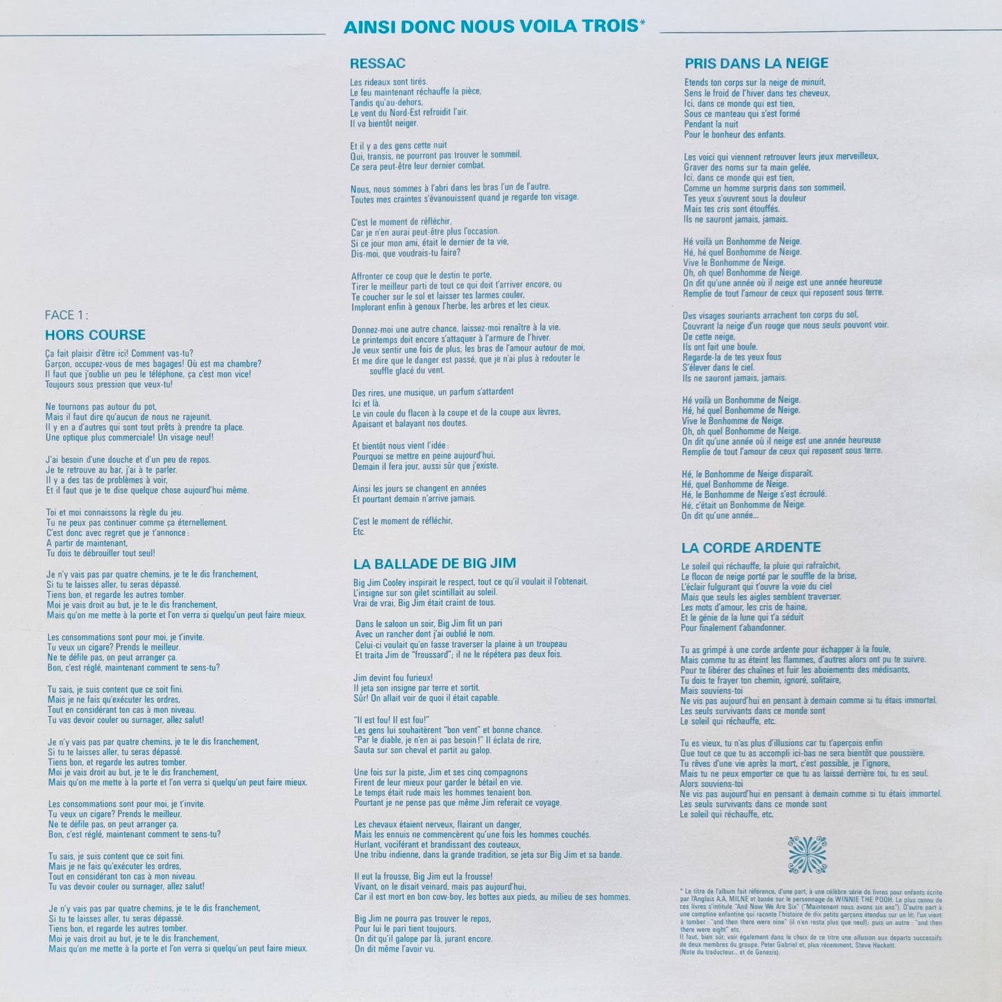 GENESIS - ...And Then There Were Three…