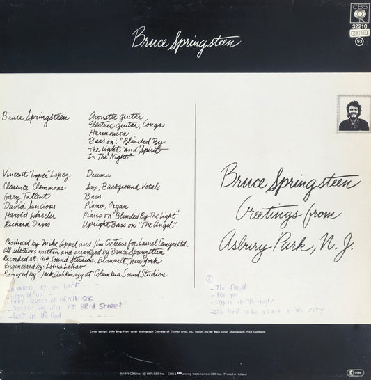 BRUCE SPRINGSTEEN - Greetings From Asbury Park N.J.