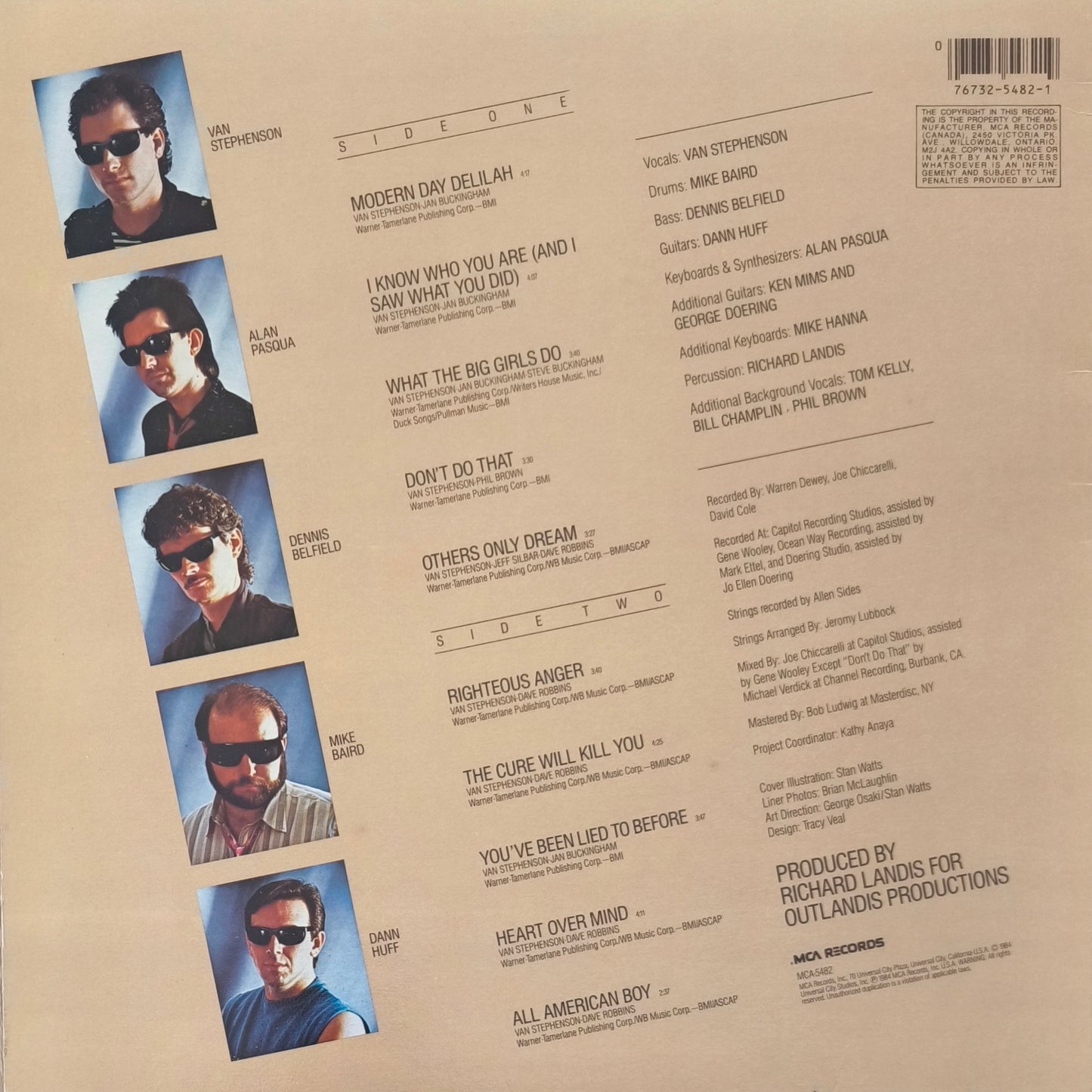 VAN STEPHENSON - Righteous Anger