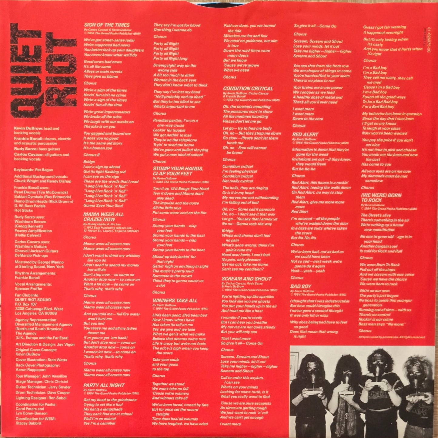 QUIET RIOT - Condition Critical