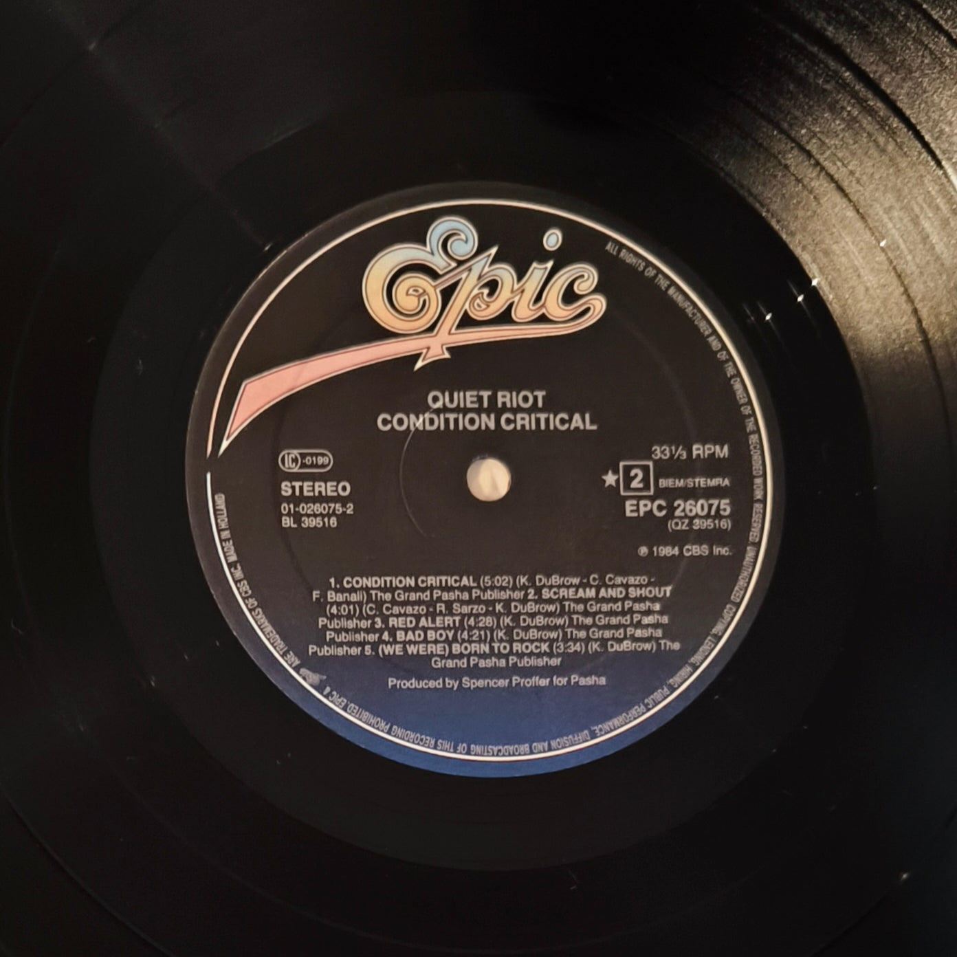 QUIET RIOT - Condition Critical