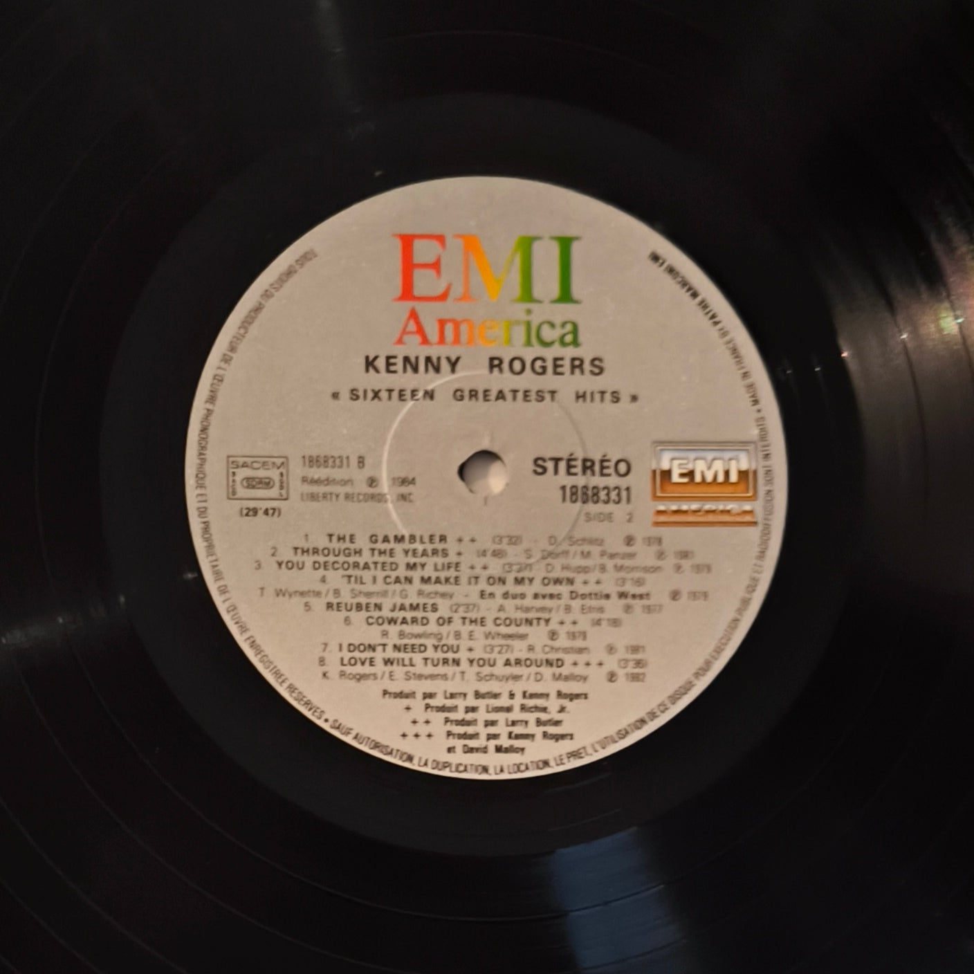 KENNY ROGERS - Sixteen Greatest Hits