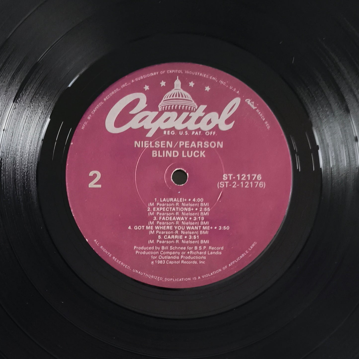 REED NIELSEN / MARK PEARSON - Blind Luck (Pressage US)