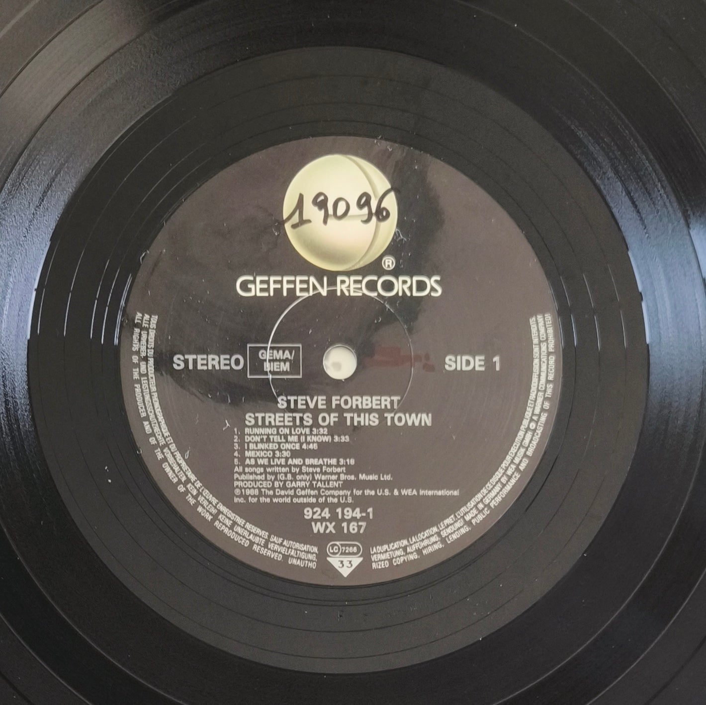 STEVE FORBERT - Streets Of This Town