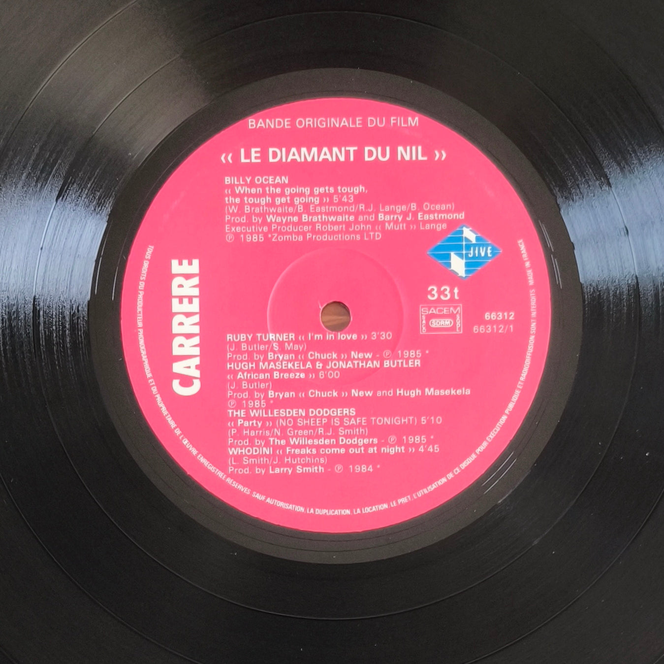LE DIAMANT DU NIL (The Jewel Of The Nile) -  Music From The Motion Picture Soundtrack