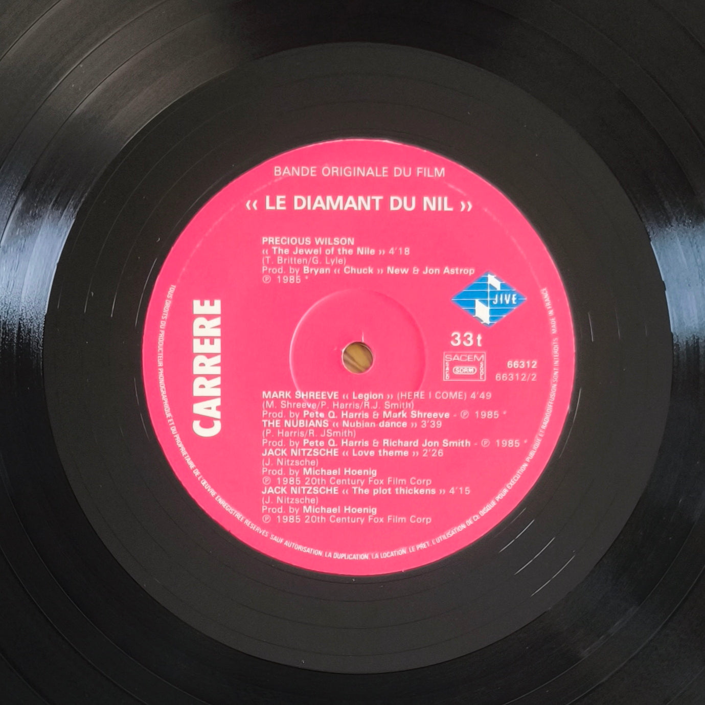 LE DIAMANT DU NIL (The Jewel Of The Nile) -  Music From The Motion Picture Soundtrack