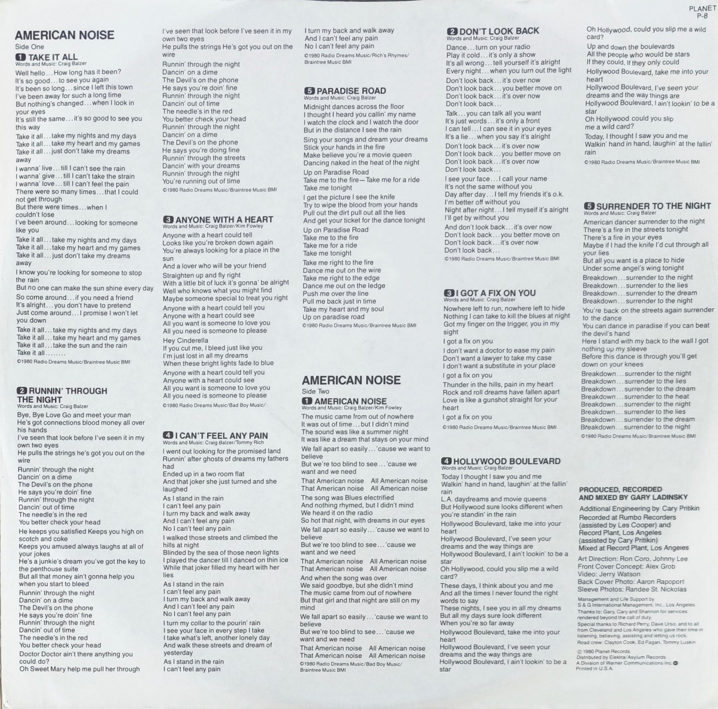 AMERICAN NOISE - American Noise (Pressage US)