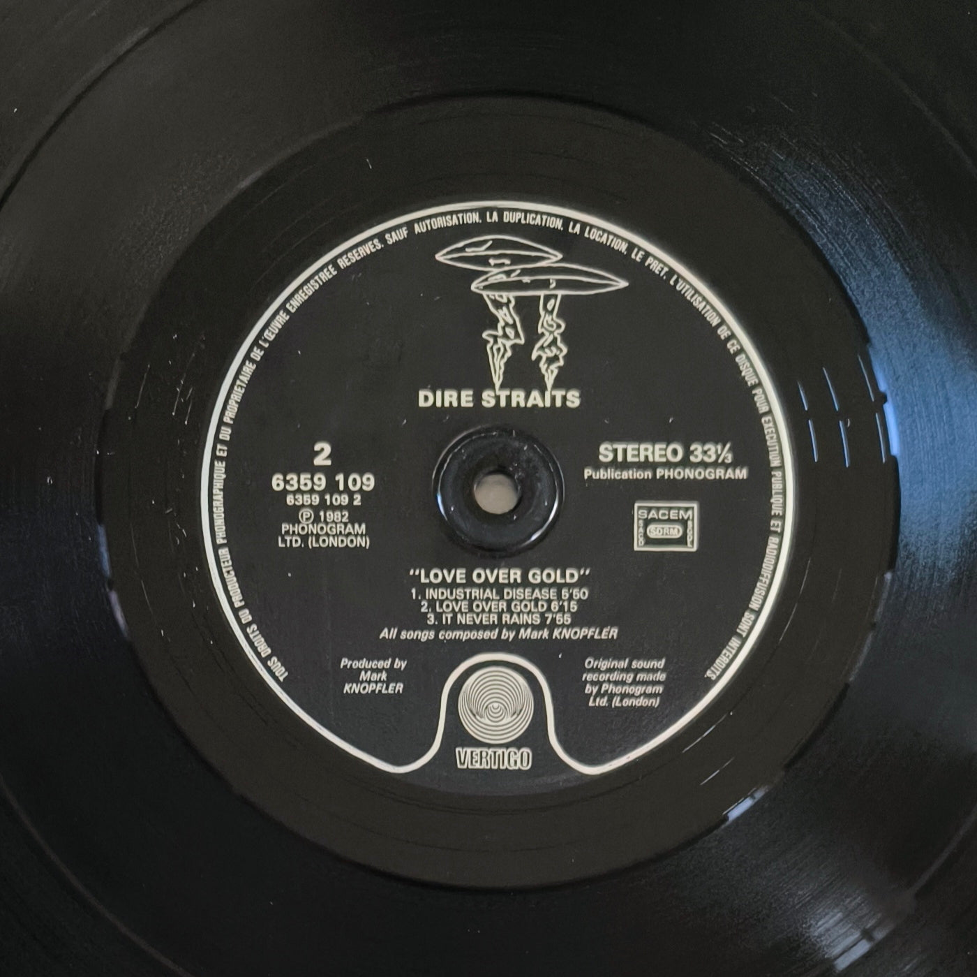DIRE STRAITS - Love Over Gold