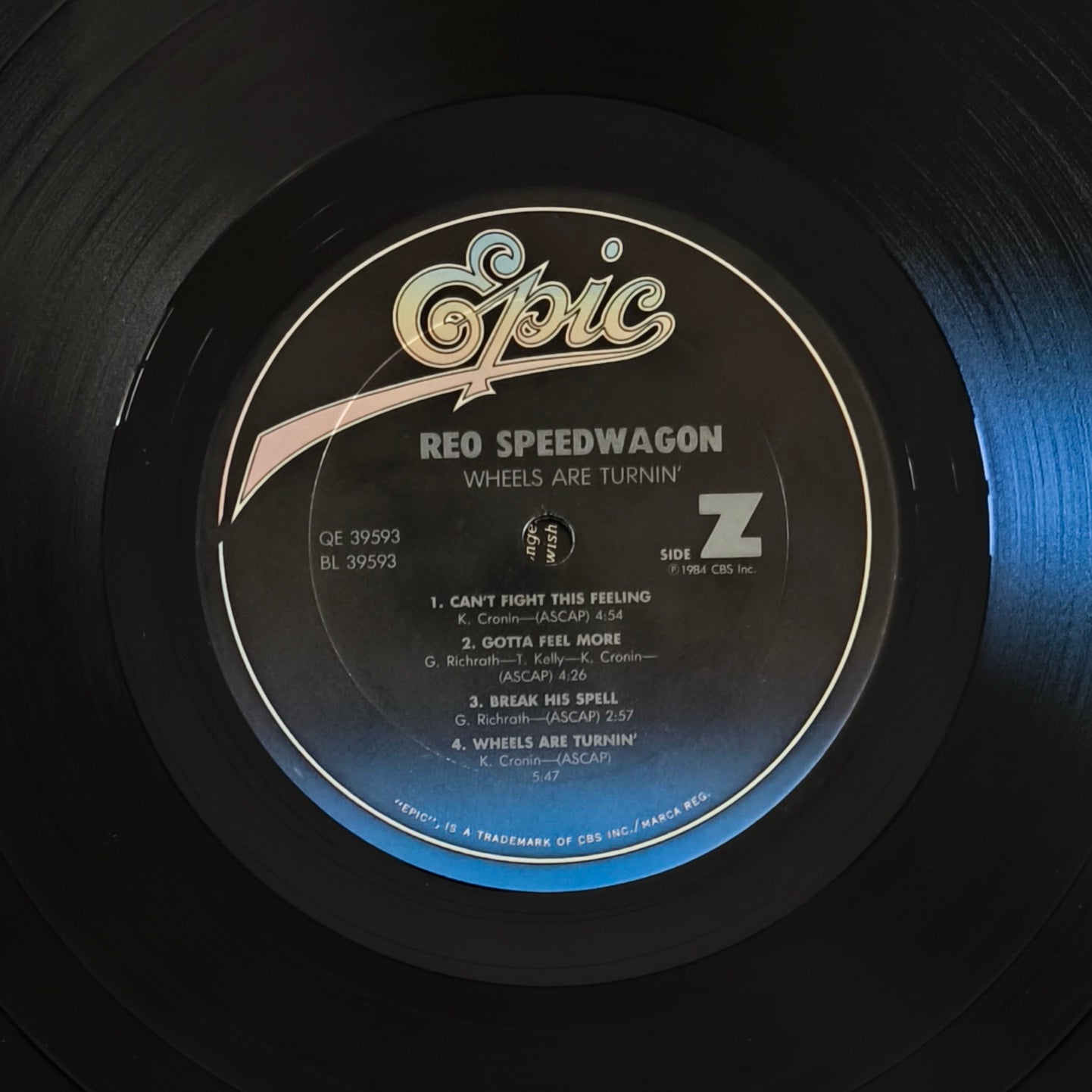 REO SPEEDWAGON - Wheels Are Turnin' (Pressage US)