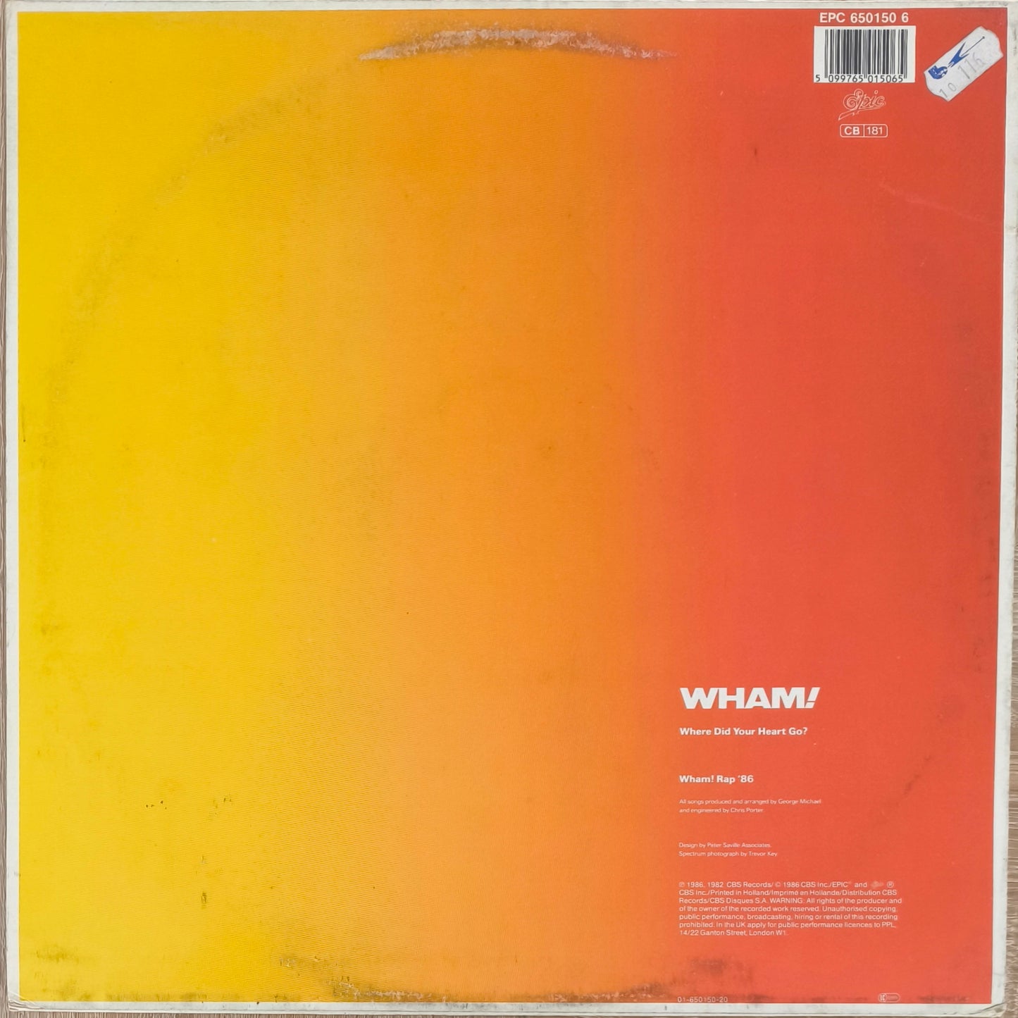 WHAM! - Where Did Your Heart Go? / Wham! Rap '86