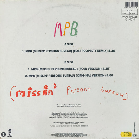 WOMACK & WOMACK - MPB (Missin' Persons Bureau)