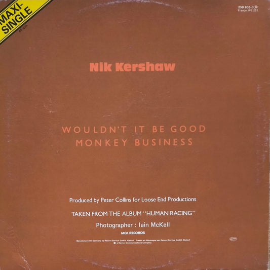 NIK KERSHAW - Wouldn't It Be Good