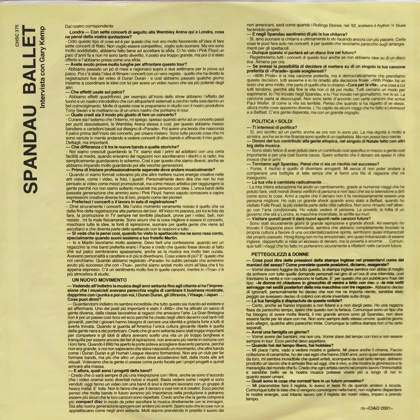 SPANDAU BALLET - Round And Round (Long Version)