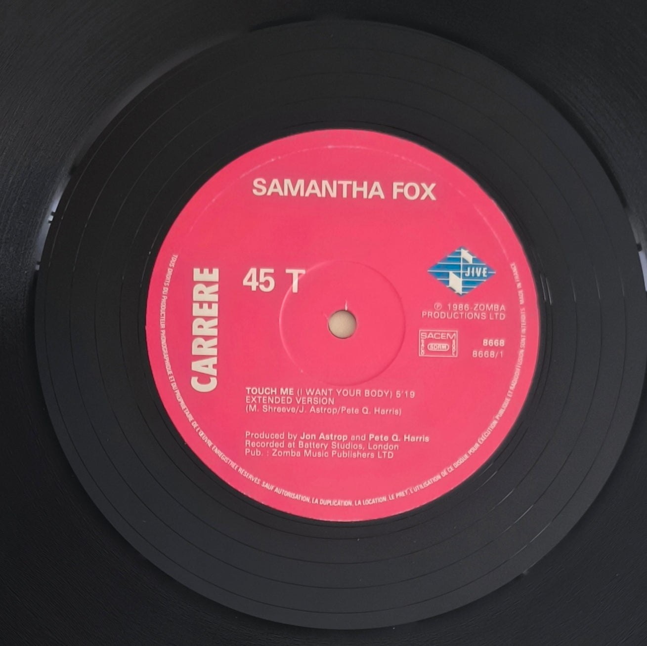SAMANTHA FOX - Touch Me (I Want Your Body)