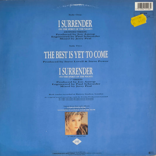 SAMANTHA FOX - I Surrender (To The Spirit Of The Night)
