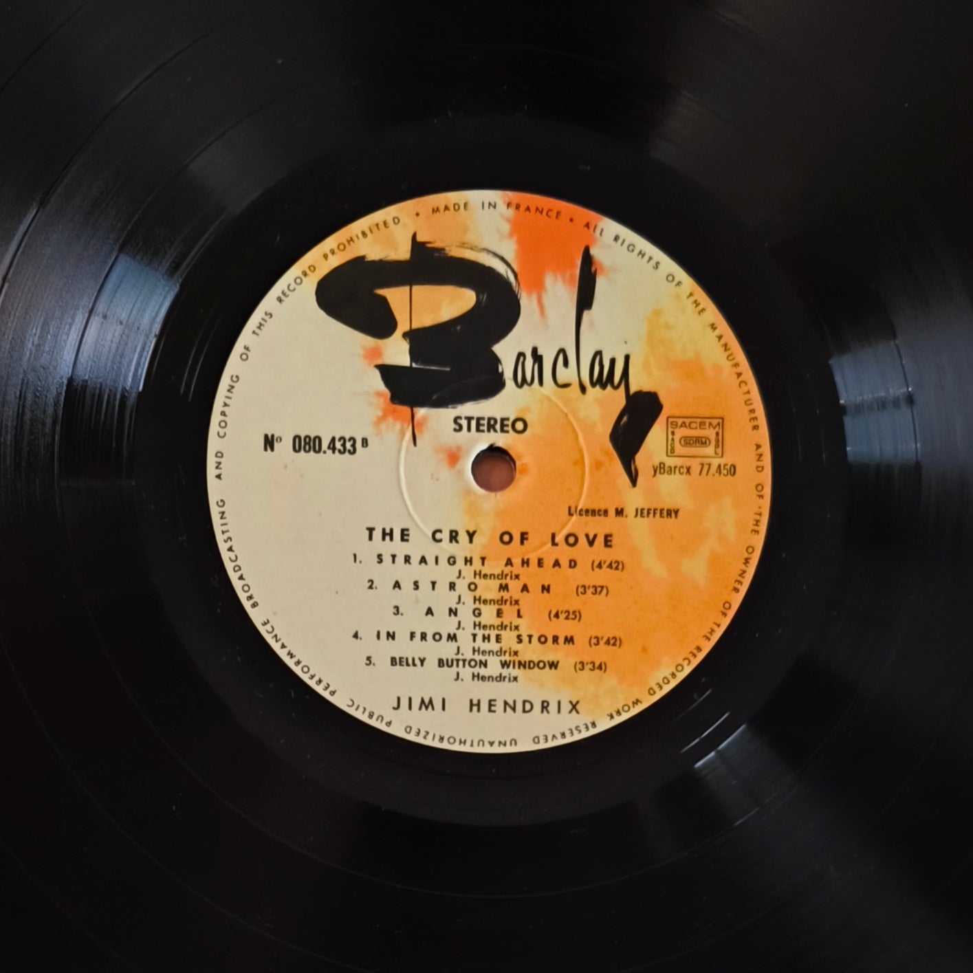 JIMI HENDRIX - The Cry Of Love