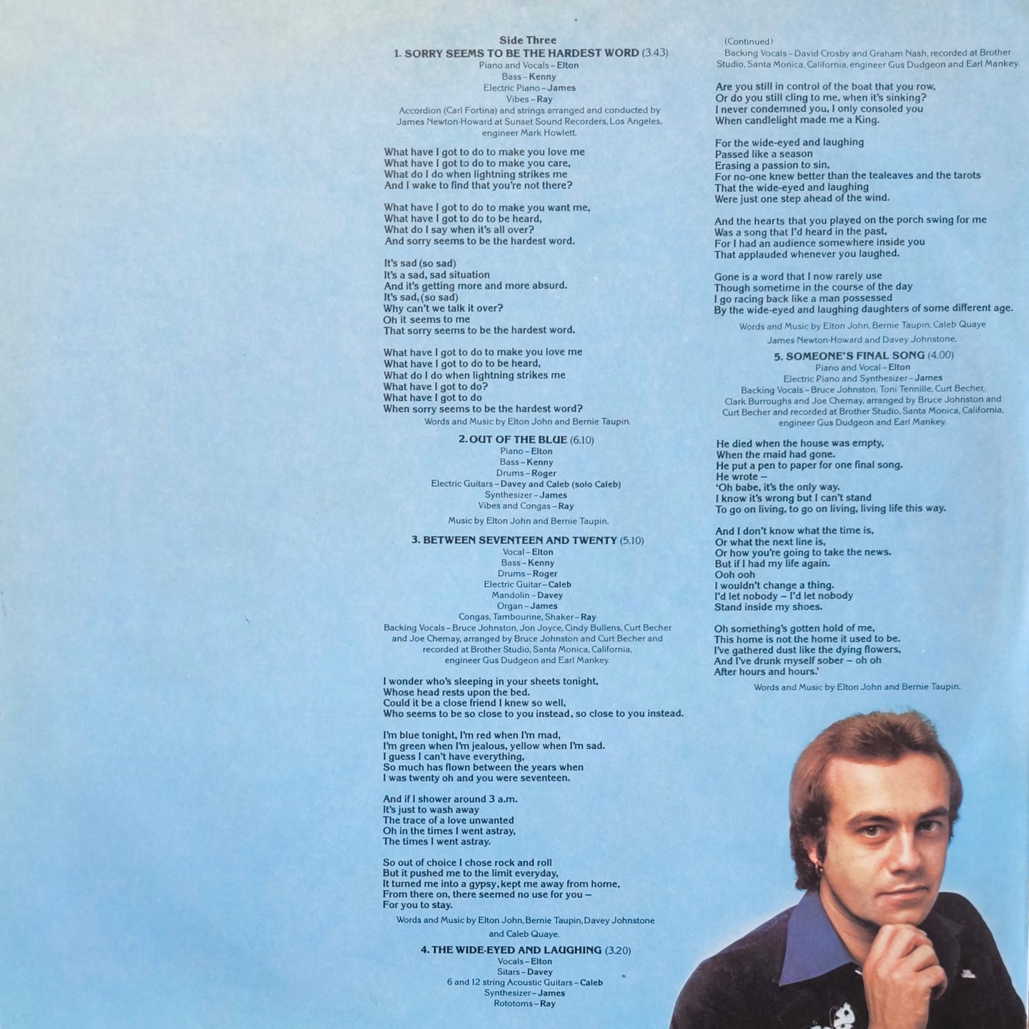 ELTON JOHN - Blue Moves