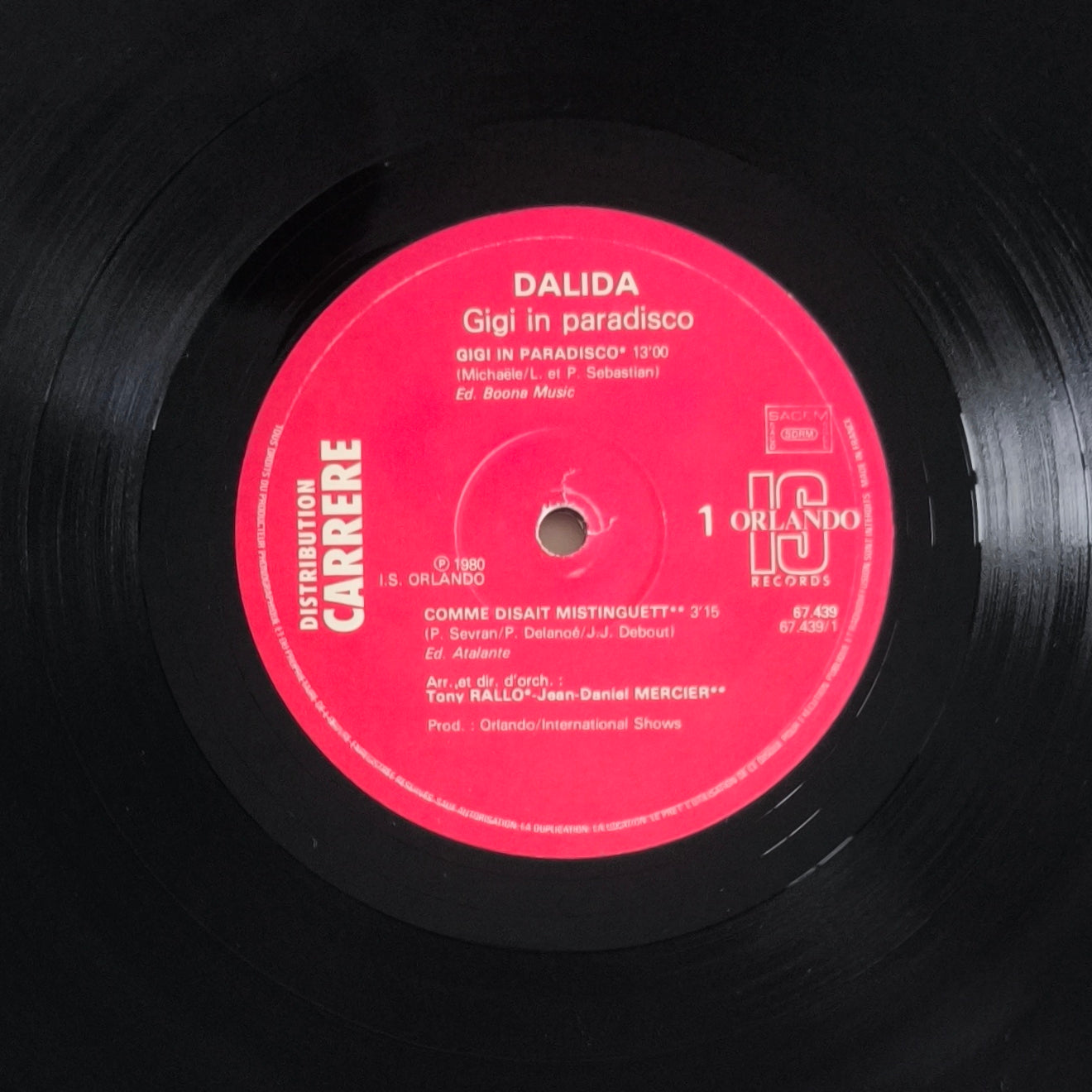 DALIDA -  Gigi In Paradisco