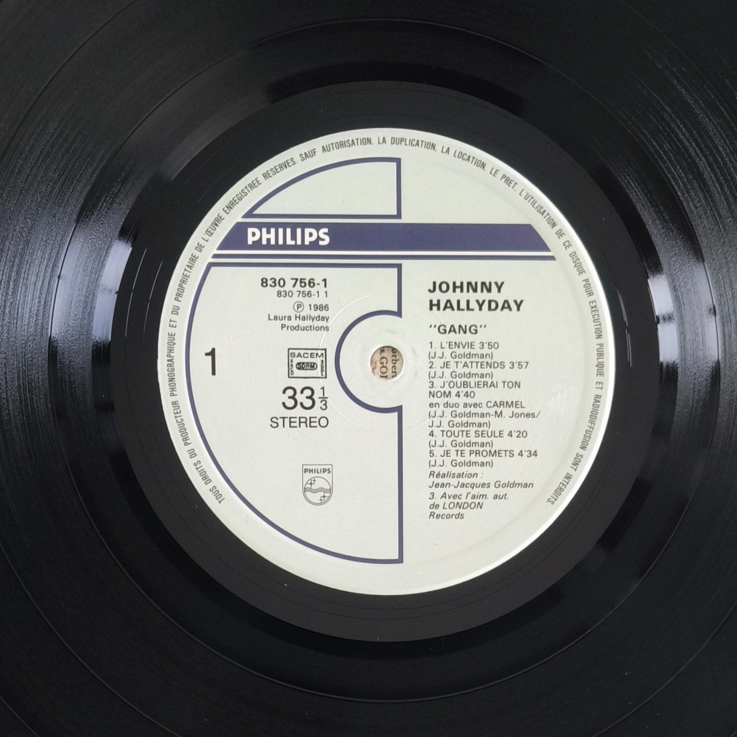 JOHNNY HALLYDAY - Gang
