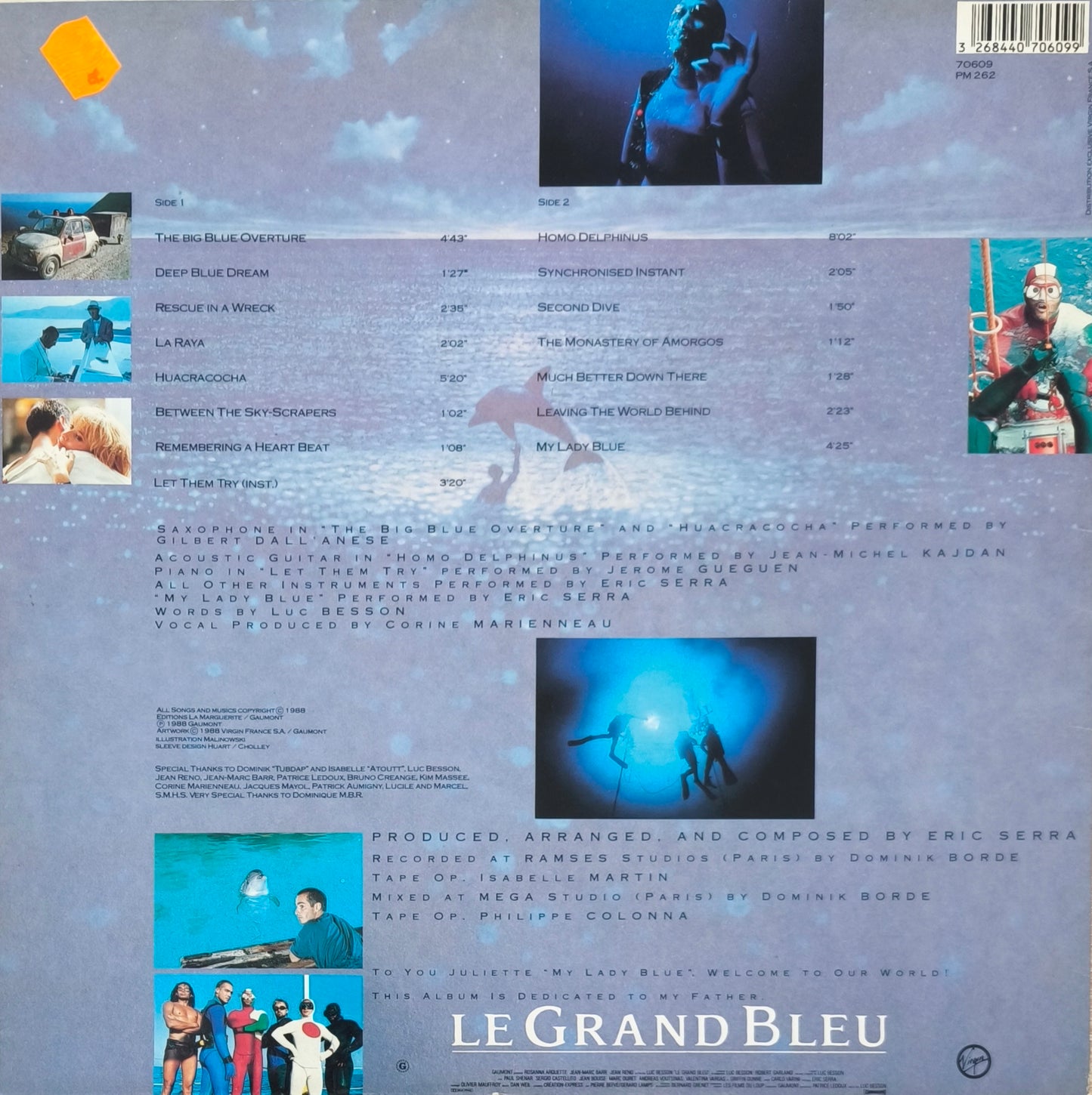 ERIC SERRA - Le Grand Bleu (Bande Originale Du Film)