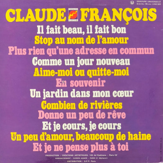 CLAUDE FRANCOIS -  Il Fait Beau, Il Fait Bon